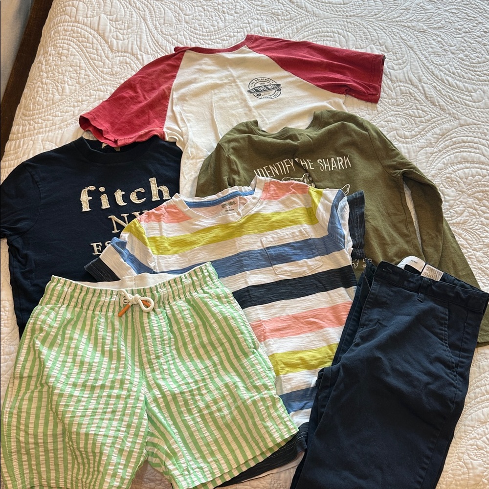 BUNDLE boys shirts and pants size 8-12